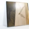 Horloge noyer et résine