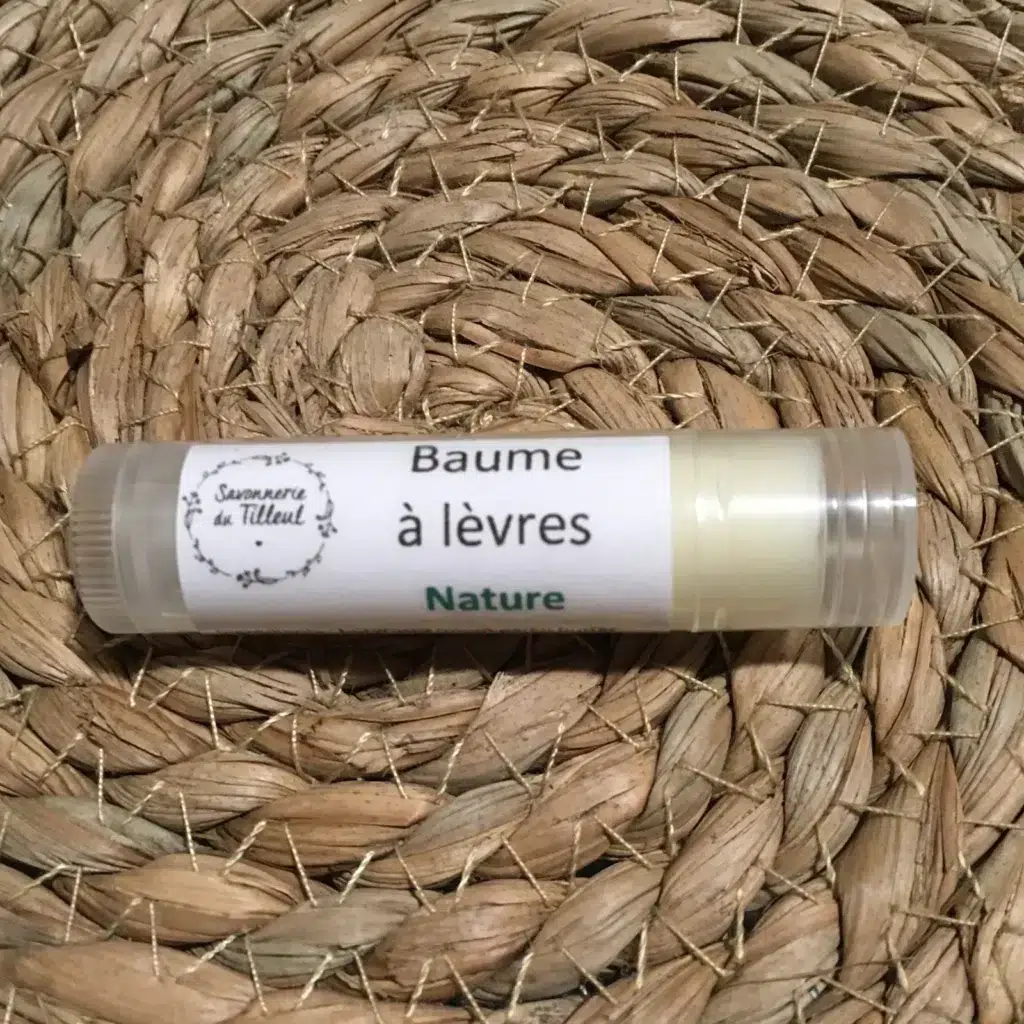 Baume à lèvres bio nature sans huile essentielle